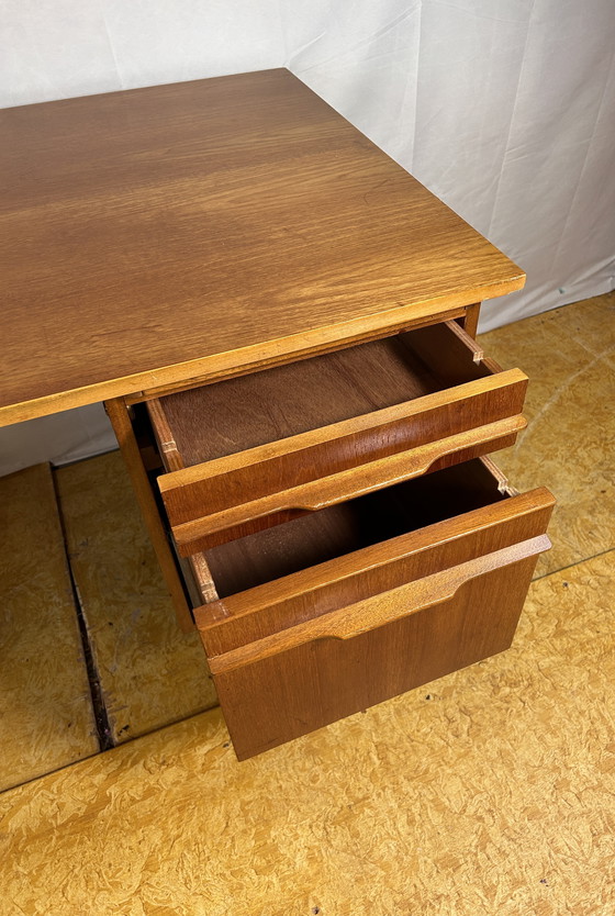 Image 1 of Mid-Century Retro Vintage Teak Desk – 1960s Danish Design  