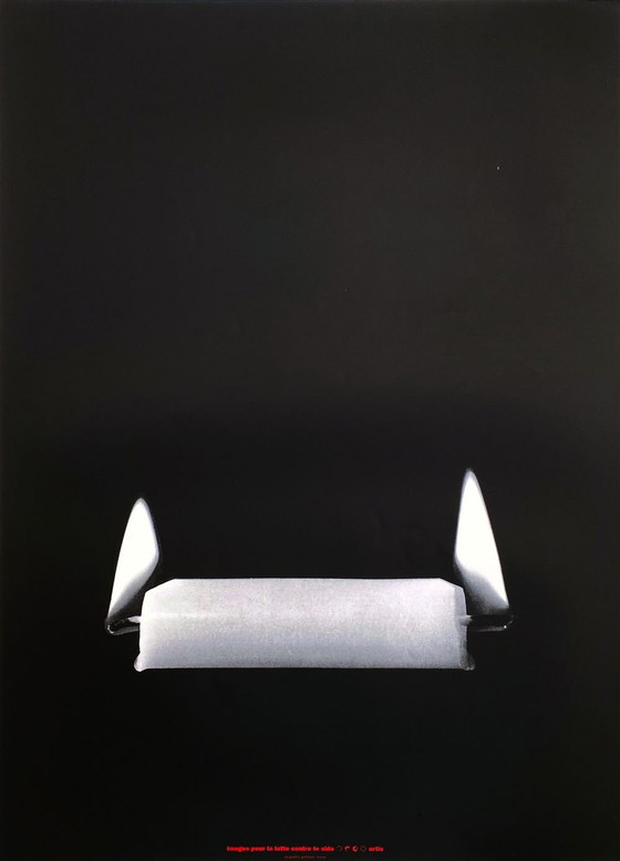 Image 1 of Alfredo JAAR Imagenes contra el sida affiche originale 1993