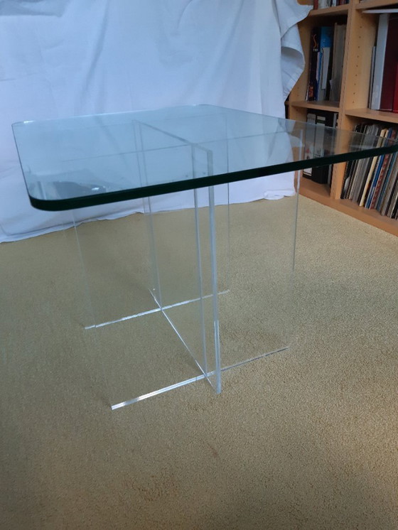 Image 1 of Table d'appoint en verre, années 1970