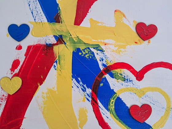 Image 1 of Enzo San Marco - Primaries Love - Artist Painting