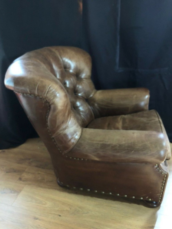 Image 1 of Ralph Lauren Schrijvers Stoel en Voetenbank