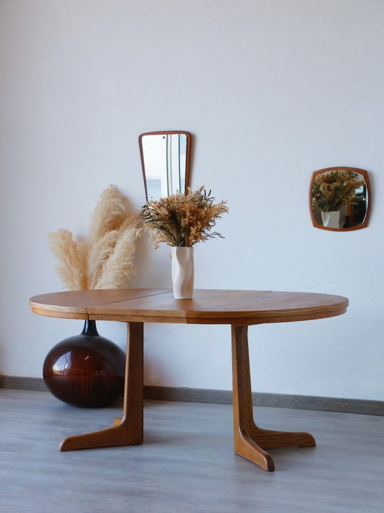 Image 1 of Extendable Vintage Oak Dining Table | Scandinavian Design