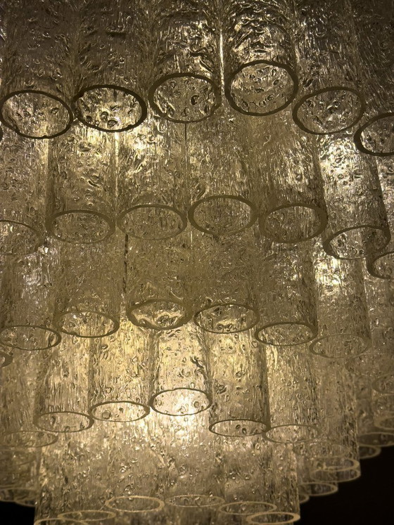 Image 1 of Doria Leuchten Lampadario in vetro smerigliato – 16 luci, ca. 180 elementi in vetro