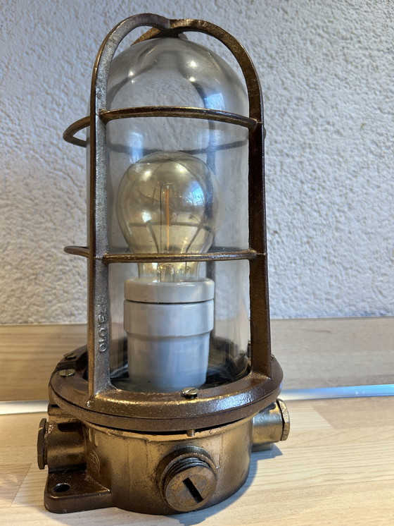 Image 1 of Industry Retro Vintage Cage Lamp Ship Lamp