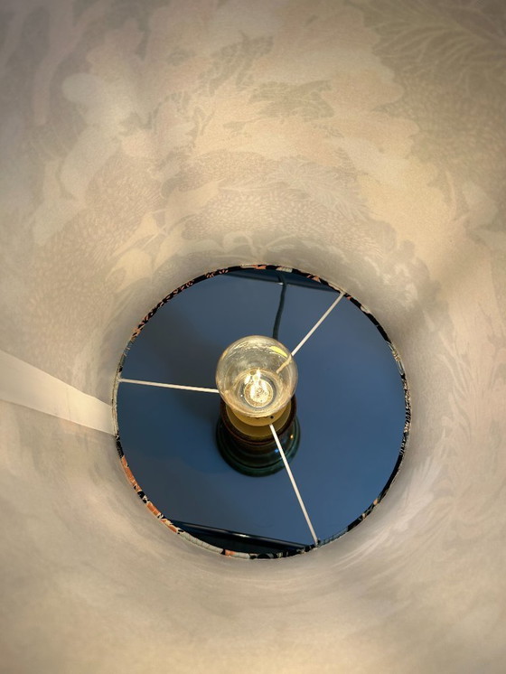 Image 1 of Juego de 2 lámparas: forma de pagoda de los años 60 con esmalte degradado verde