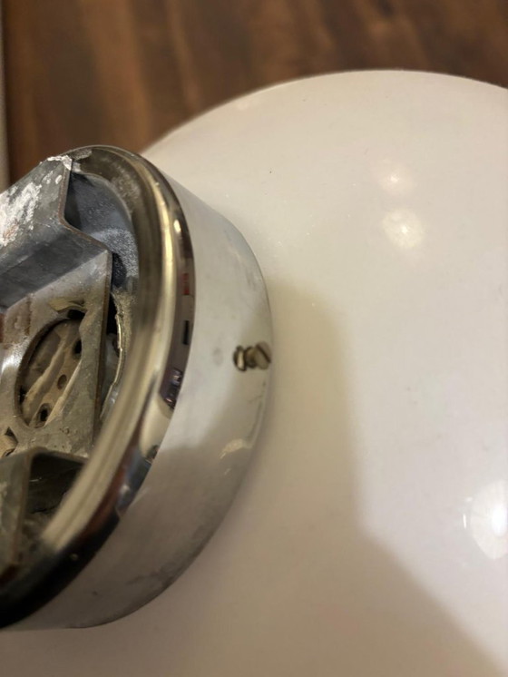 Image 1 of RAAK Amsterdam – Lampada da soffitto a goccia/goccia di pioggia – Vetro opalino – Set di 2 (26 cm) – Vintage anni '70