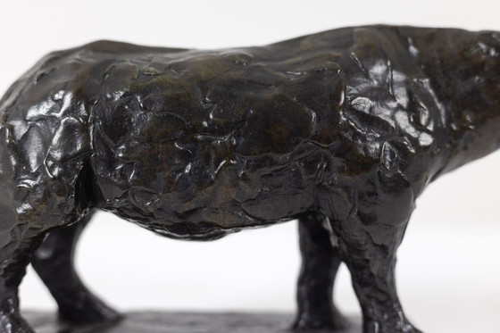 Image 1 of François Pompon. « Rhinocéros », bronze, tirage de 2006.