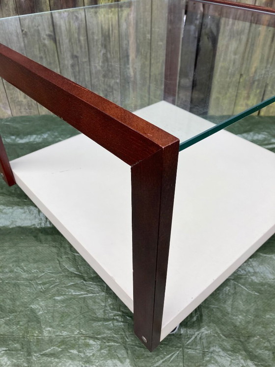 Image 1 of 2 x elegant vintage coffee tables - side tables - on casters