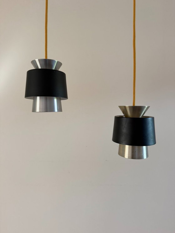Vintage Danish set of 2 pendants - Tivoli style lamp – Danish design, Pendant lamps, Aluminium (photo 3 of 9)