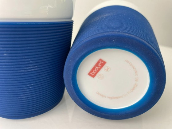 Image 1 of Bodum Bistrobecher 2er-Set blau weiß