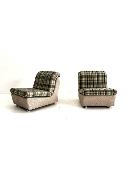 Set van 2 vintage fauteuils, Duitsland ‘80 – Metal, Wood (photo 3 of 11)