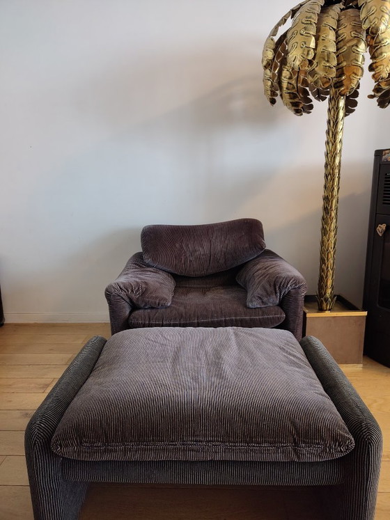 Poltrona Cassina Maralunga (2 pezzi) – Poltrone, Textile, Velvet (photo 2 of 5)