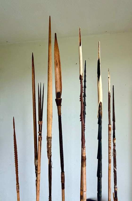 Arc et flèches des tribus Sepik et/ou Asmat de Papouasie-Nouvelle-Guinée – Objets déco, Bamboo (photo 2 of 17)