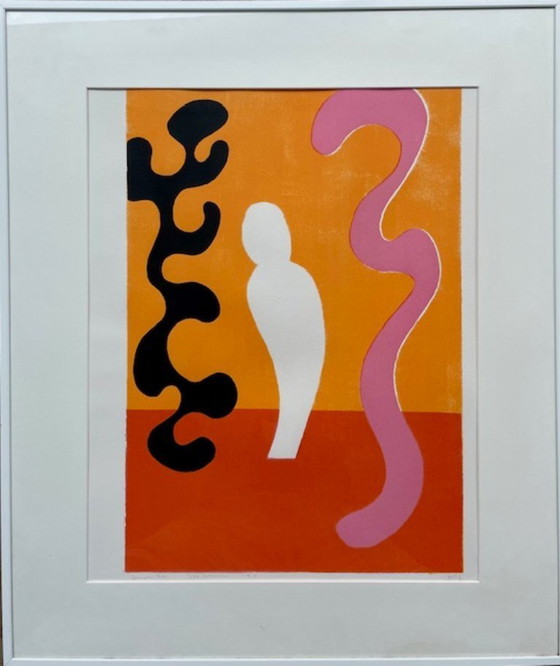Image 1 of Farbenfroher Schablonendruck von Judith Stolker – 12/50