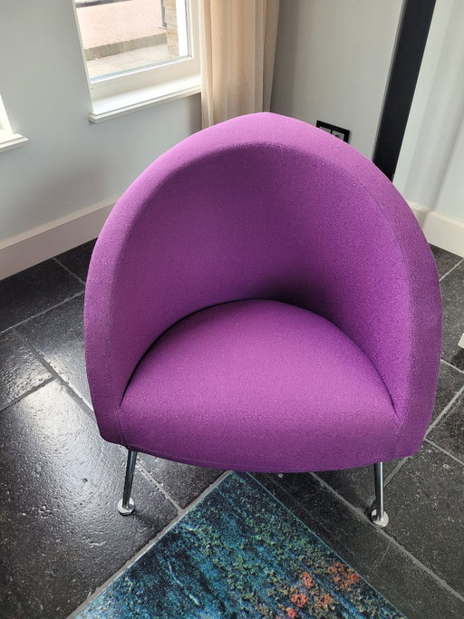 1 poltrona Artifort Hanna e 6 sedie Artifort Megan – fauteuils, Metal, Textile (photo 2 of 7)