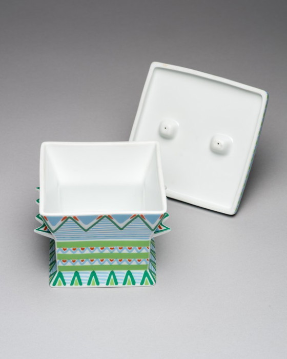 Image 1 of Postmoderne Rosenthal Studio-Line Künstler-Deckelbox Nr. 2 von Laura Fiume, Deutschland