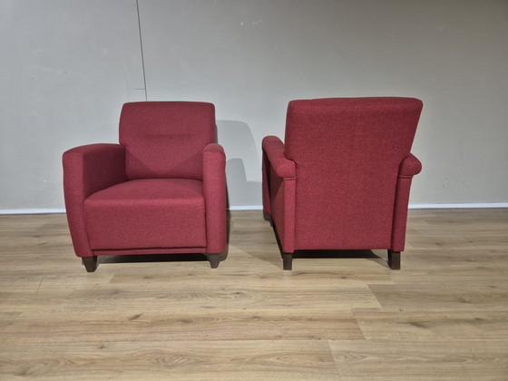 Image 1 of 2x Henders and Hazel - Saarbrucken - Poltrone - Rosso