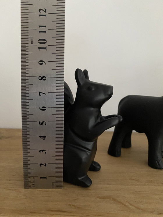 Image 1 of Vintage stalen dierenbeeldjes van Ikea