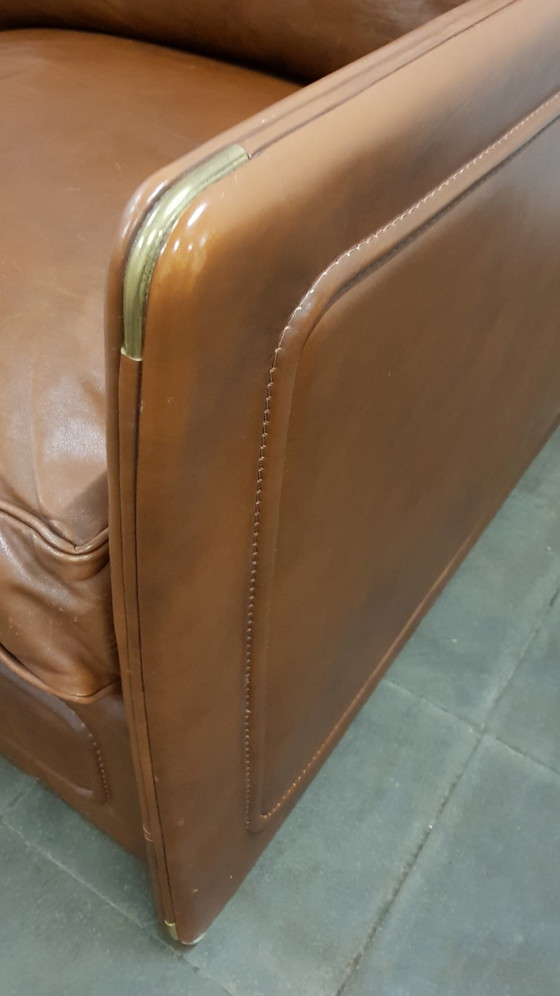 Image 1 of Leren Roche Bobois 2-zits en 3-zits bank
