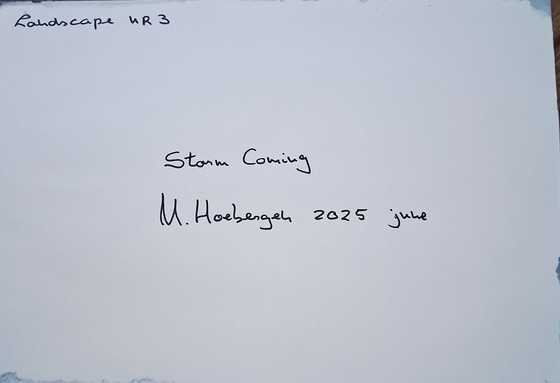 Image 1 of Der Sturm kommt, Aquarell in Mischtechnik
