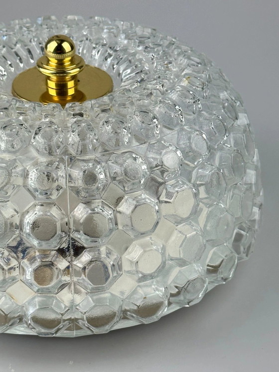 Image 1 of 60er 70er Jahre Deckenlampe Plafoniere Glashütte Limburg Germany Space Age