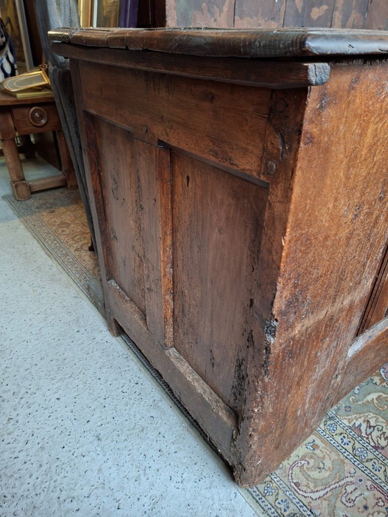 Image 1 of Grand Coffre Cassone Louis XIII renaissance 16ème siècle