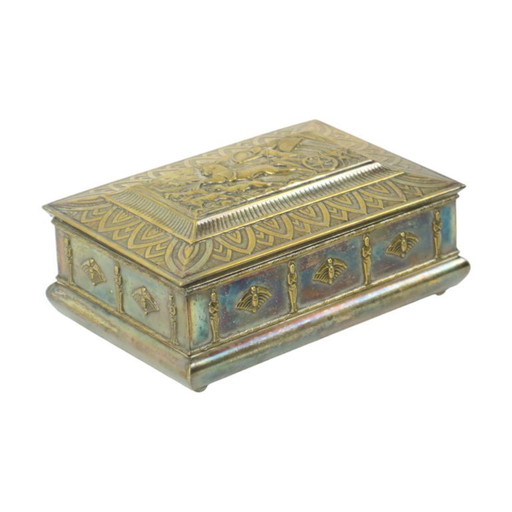 Silver-plated Art Deco Trinket Box