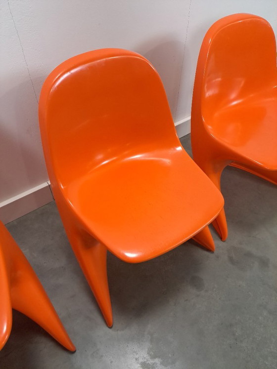 Image 1 of Seggiolone Casalino I in plastica arancione