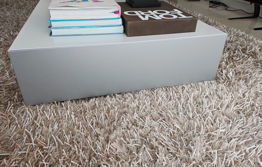 Designer coffee table white/grey