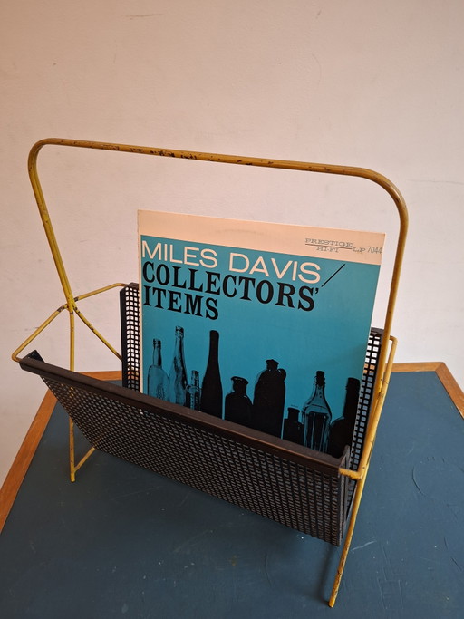 Pilastro Zeitschriftenständer, niederländisches Vintage-Design, Mitte des Jahrhunderts – tijdschriftenrek, Metal