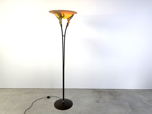 Art deco stijl vloerlamp van Ligne D, jaren 80