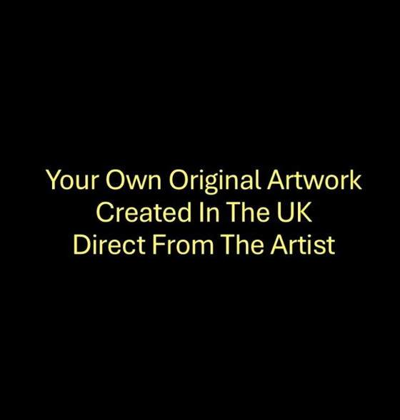 Image 1 of ABSTRACT LANDSCHAP ORIGINEEL SCHILDERIJ NIGEL WATERS KLEUR INKT ACRYL INGELIJST KUNST