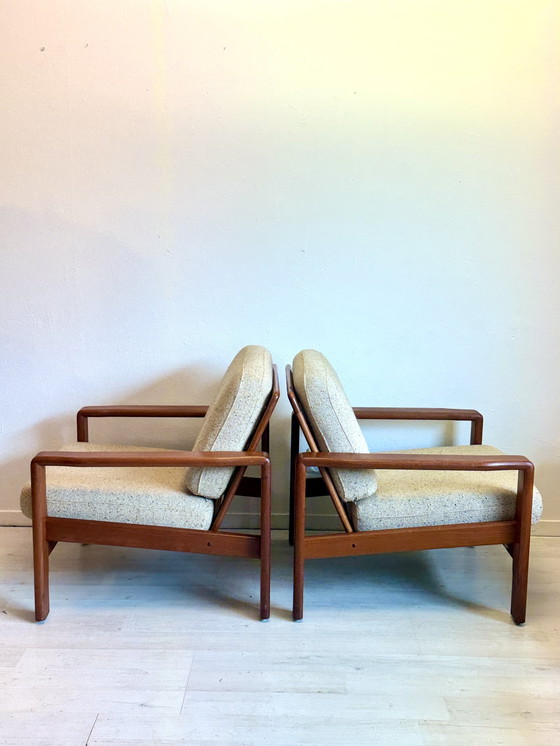 Image 1 of Vintage Danish easy chairs teak 1960s