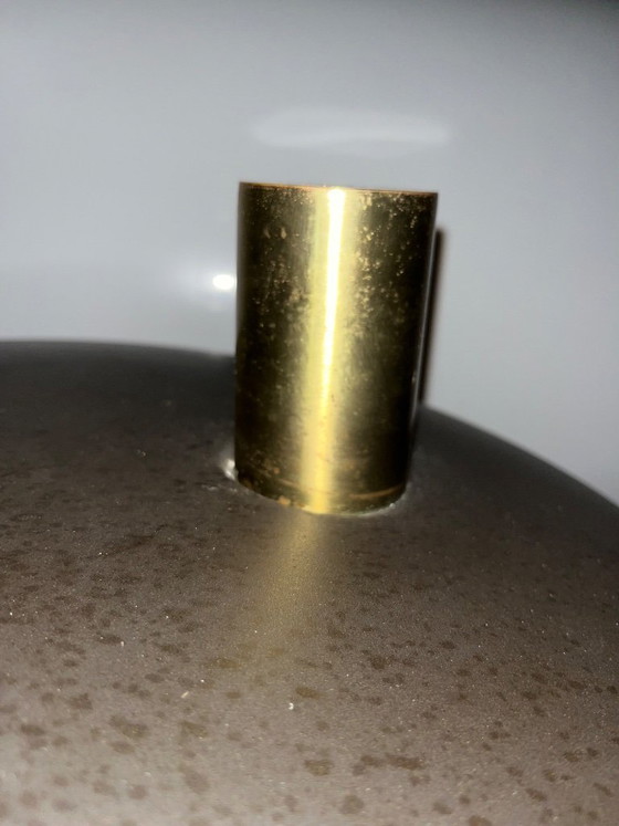 Image 1 of Vintage Brass Mushroom Lamp – Space Age – 1970s