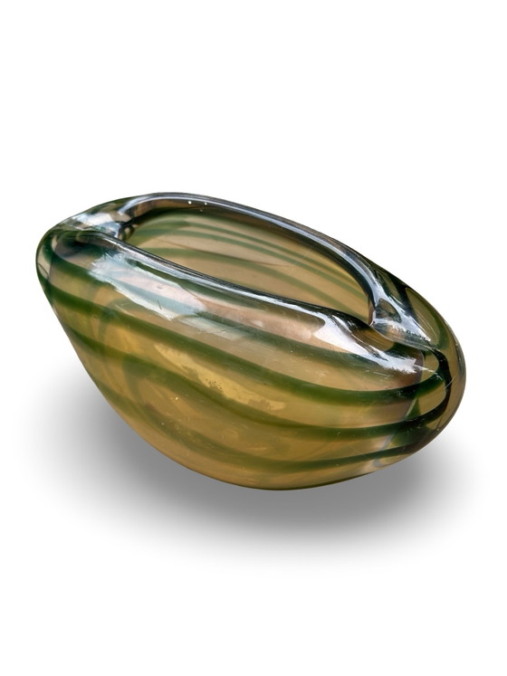 Image 1 of Vintage Serica Swivel Vase Model 4 Floris Meydam 1953 Royal Leerdam Glass Art Design Retro Unique