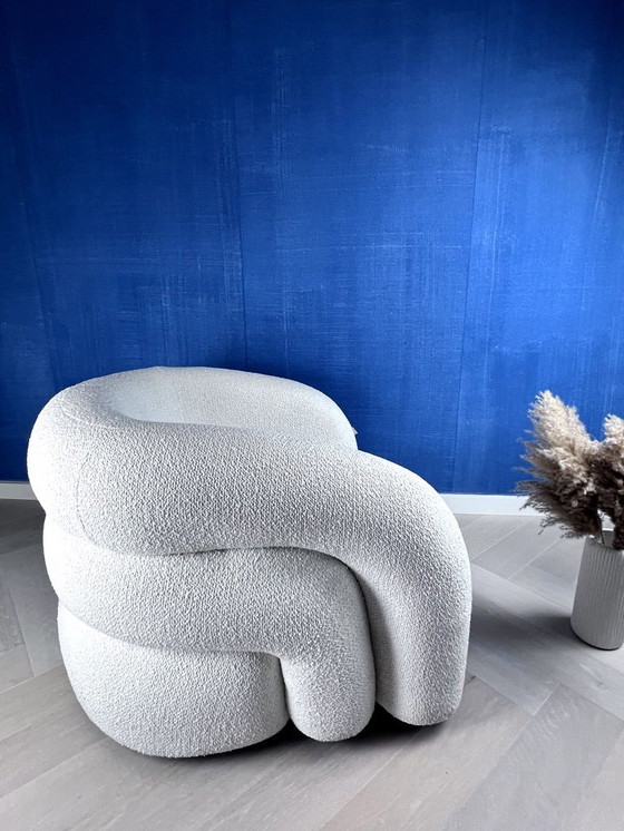 Image 1 of Riviera Maison - Poltrona Vittorio girevole, Semplicemente bianco