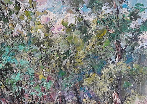 Original Painting Nature Landscape Summer Forest On The Hunt – Paintings & Drawings, Canvas (photo 5 of 7)