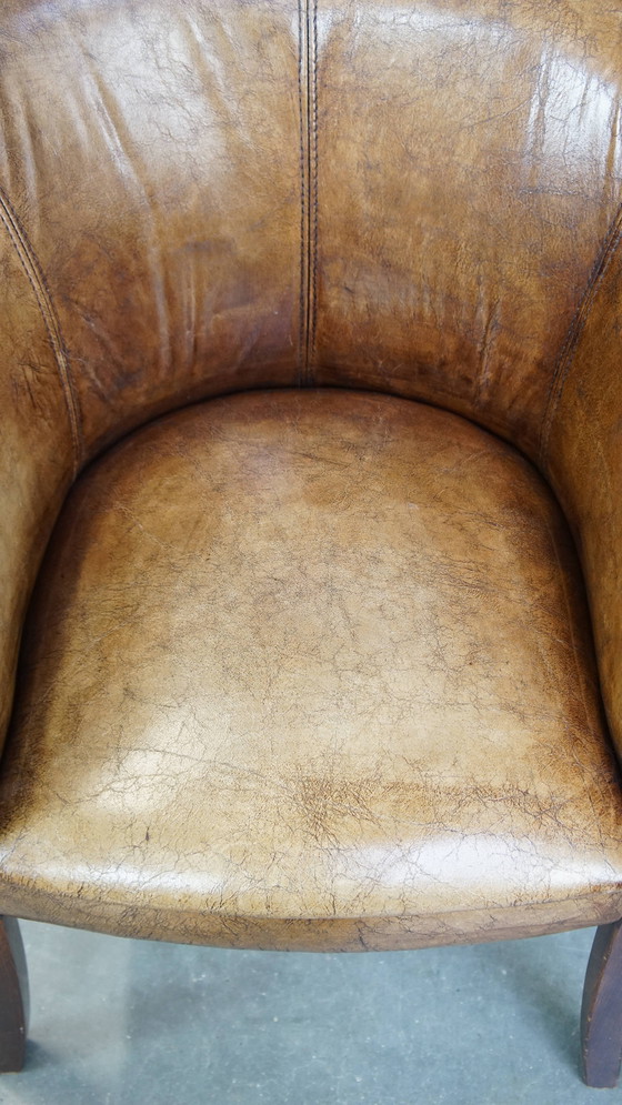 Image 1 of Beef Leather Tubchair