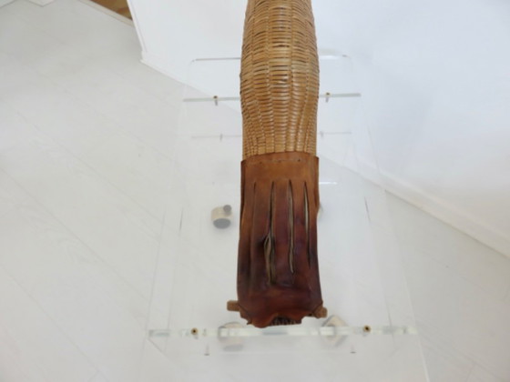 Oude chistera grote handschoen - 62cm - Baskenland, Frankrijk – Decoratieve objecten, Leather, Wood (photo 15 of 16)