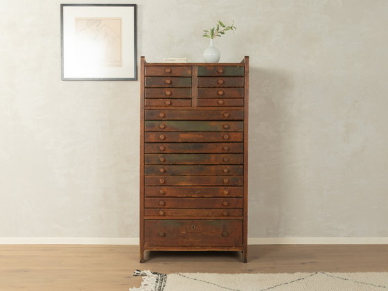 Armoire de classement/graphique des années 1950 – Meubles de rangement pour bureau, Wood (photo 6 of 13)