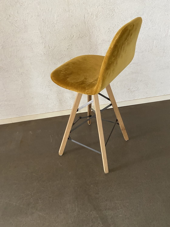 Sgabello da bar Spoinq – Sgabelli, Velvet, Metal (photo 2 of 6)