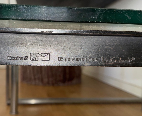 Tavolino da caffè Cassina LC10-P di Le Corbusier – Design Vintage Originale – Tavolini da caffè, Vetro (photo 2 of 6)