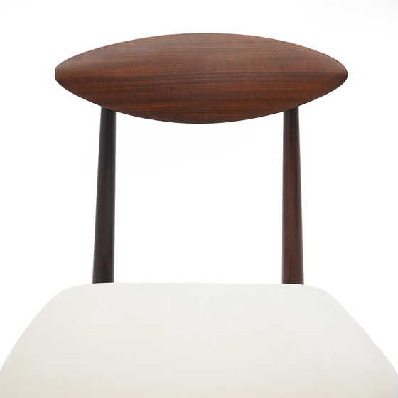 Image 1 of 8 chaises en teck et velours par Amma, 1960s