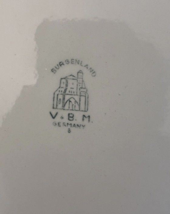 Image 1 of A23/35 Villeroy & Boch V&B Piatto da torta blu Burgenland Ø 32 cm