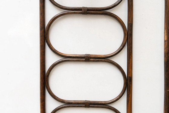 Set of two vintage coat racks in bamboo and rattan (photo 5 of 5)