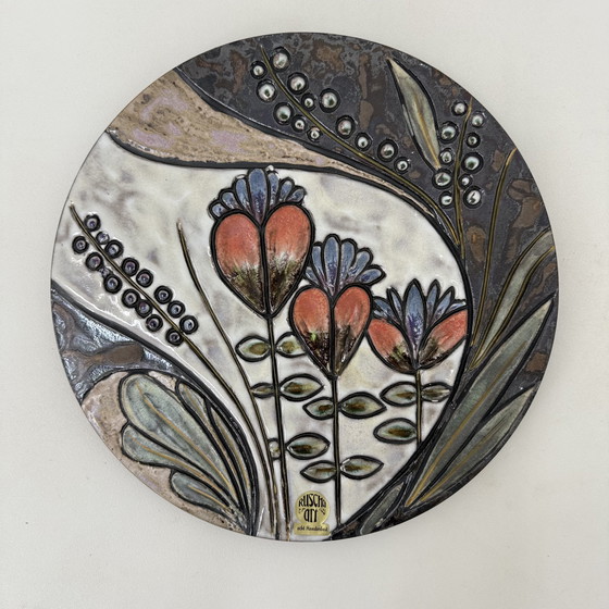 Image 1 of Rusha Handarbeit Ceramic Wall Plate, 1970s Germany