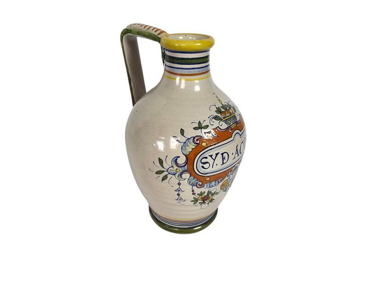 Image 1 of Deruta - Italie - Apotheker kan - schenkkan -  majolica - 1950's