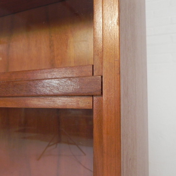 Image 1 of Vetrina con 4 ante scorrevoli in vetro, Musterring, anni '60