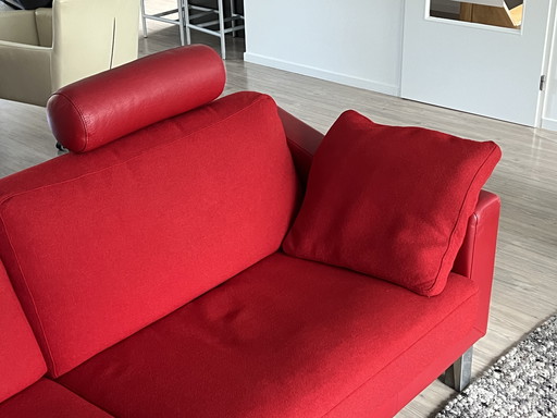 Leolux Design Sofa Antonia Color Ferrari Red