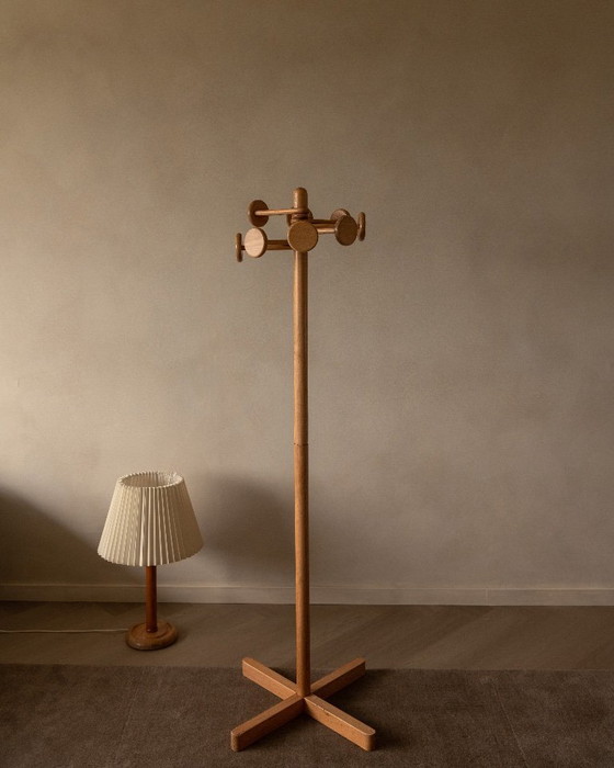 Image 1 of Appendiabiti vintage di Hank Loewenstein – appendiabiti di design in legno, anni '70